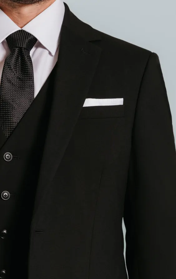 black dress suit jacket Men's Black Western Suit Set 46R