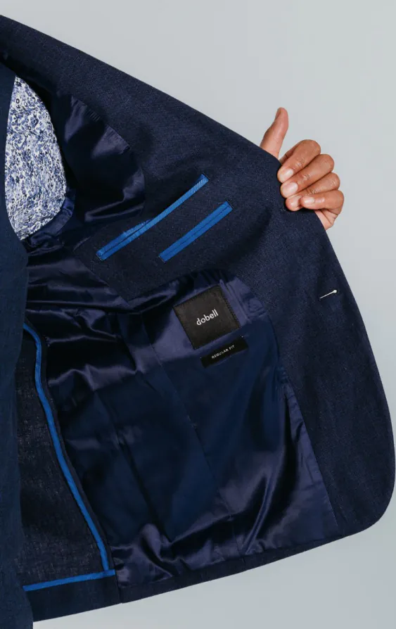 Navy Linen 3 Piece Suit - photo 6 Navy Linen 3 Piece Suit - photo 6
