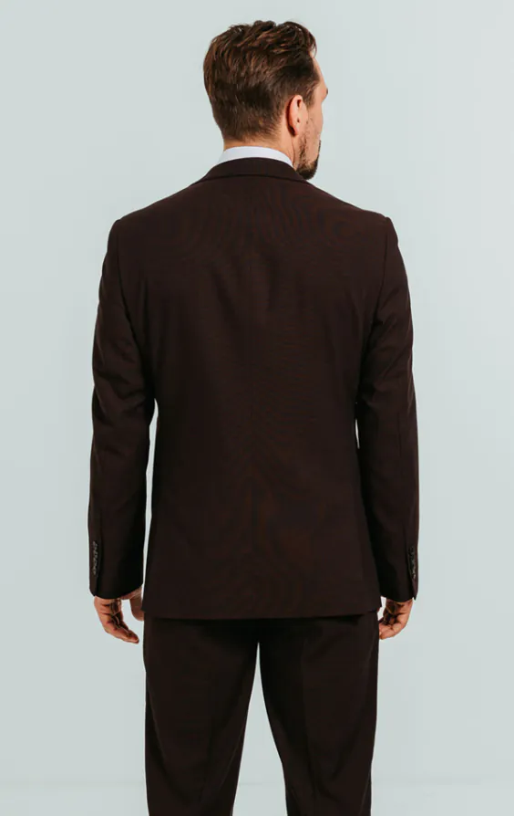 Burgundy 3 Piece Suit - photo 2