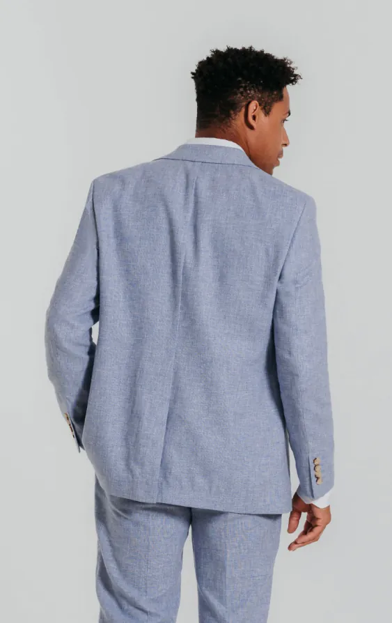 Light Blue Linen Suit - photo 2 Light Blue Linen Suit - photo 2
