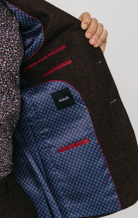 Burgundy Donegal Tweed Suit - photo 4 Burgundy Donegal Tweed Suit - photo 4