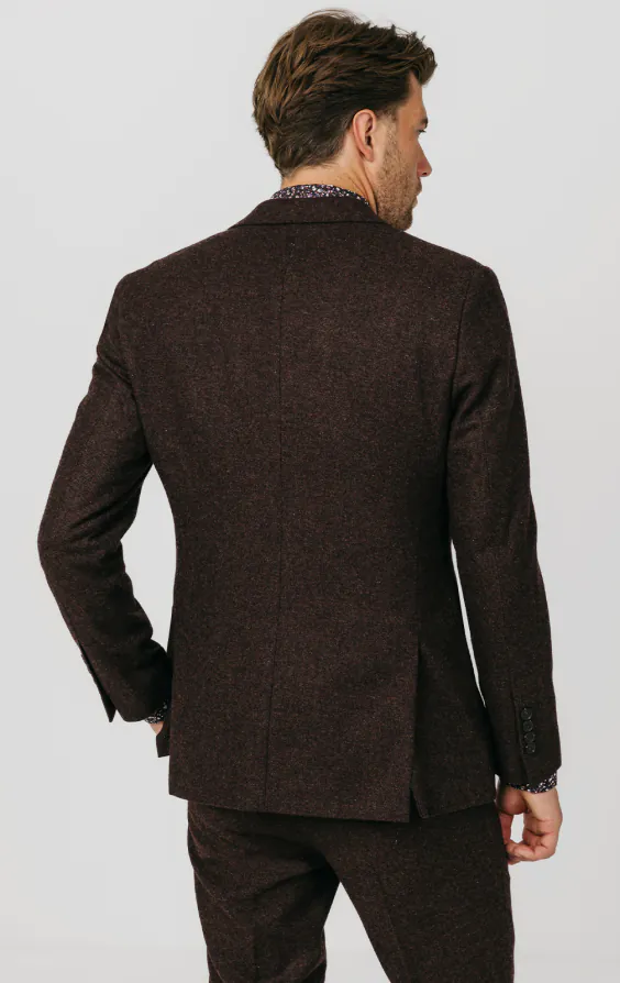Burgundy Donegal Tweed Suit - photo 5 Burgundy Donegal Tweed Suit - photo 5
