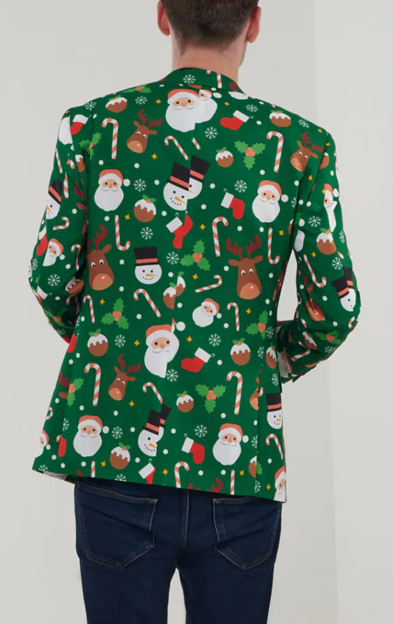 Santa & Friends Green Christmas Jacket - photo 1