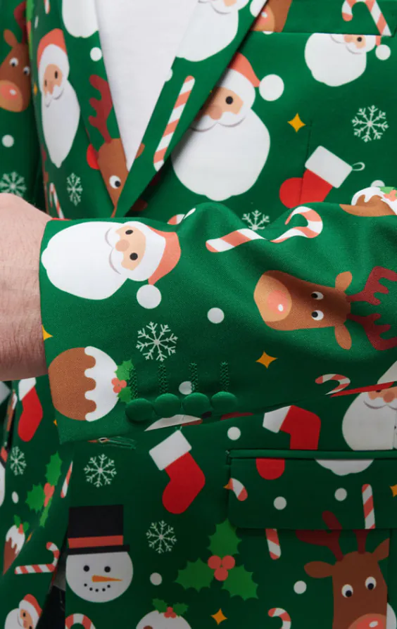 Santa & Friends Green Christmas Jacket - photo 3
