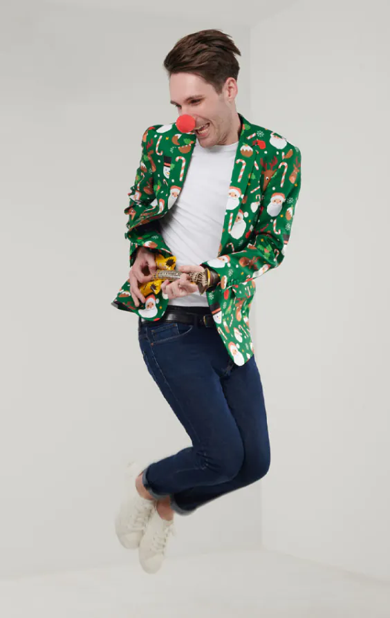 Santa & Friends Green Christmas Jacket - photo 4