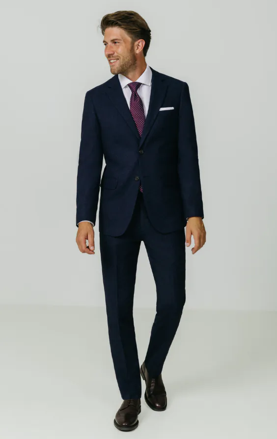 Navy Donegal Tweed Jacket | Dobell