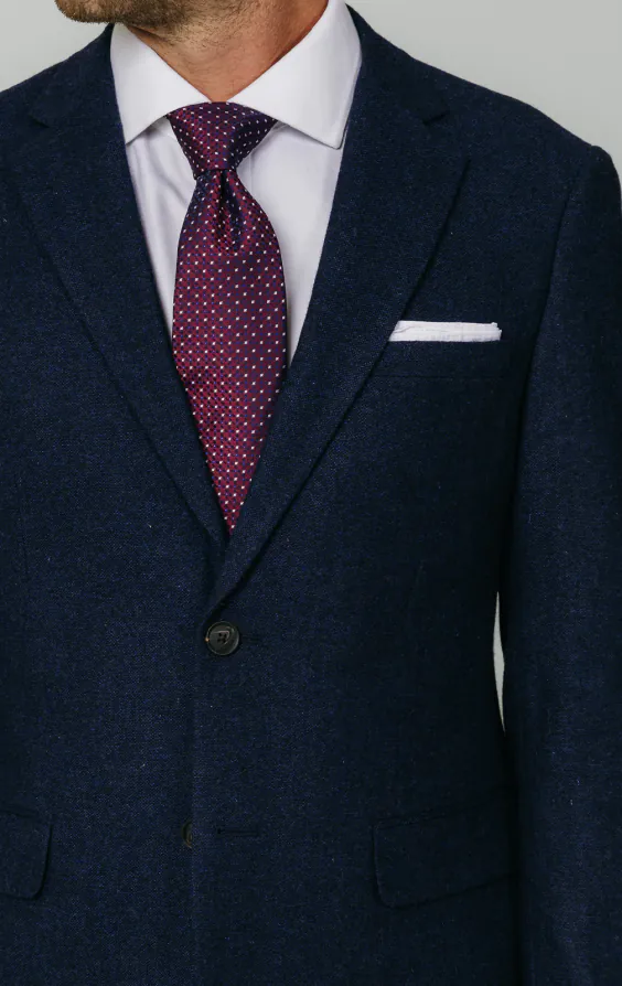 Dobell Navy Donegal Tweed Jacket - photo 3