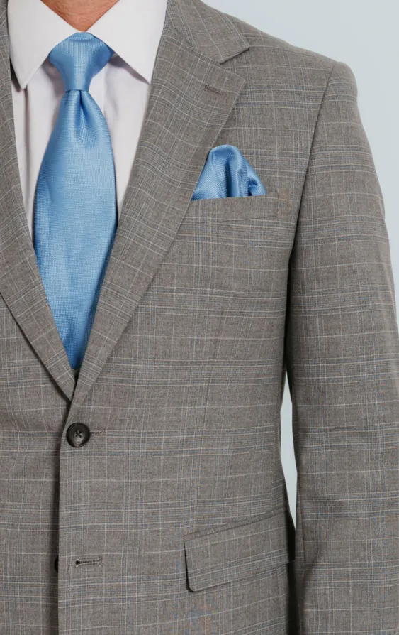Light Gray Check Suit Jacket - photo 2 Light Gray Check Suit Jacket - photo 2