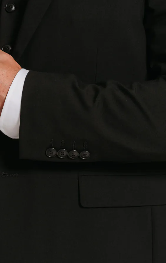 Black Slim Fit 3 Piece Suit - photo 3
