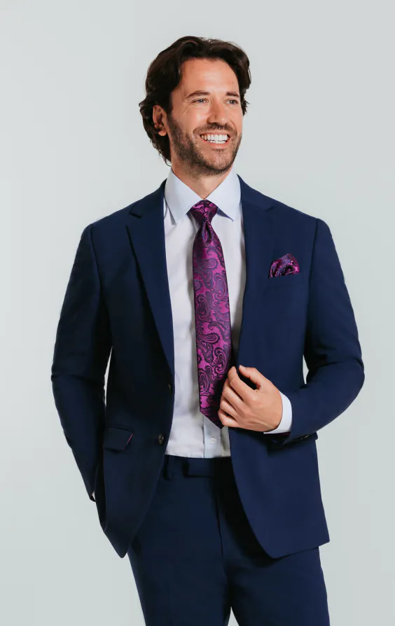 Blue Slim Fit Suit Jacket Blue Slim Fit Suit Jacket