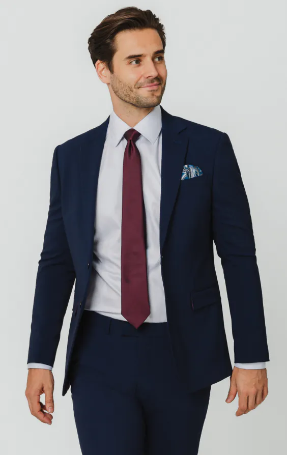 Blue Slim Fit Suit Jacket Blue Slim Fit Suit Jacket