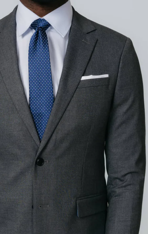Gray Slim Fit Suit Jacket - photo 3