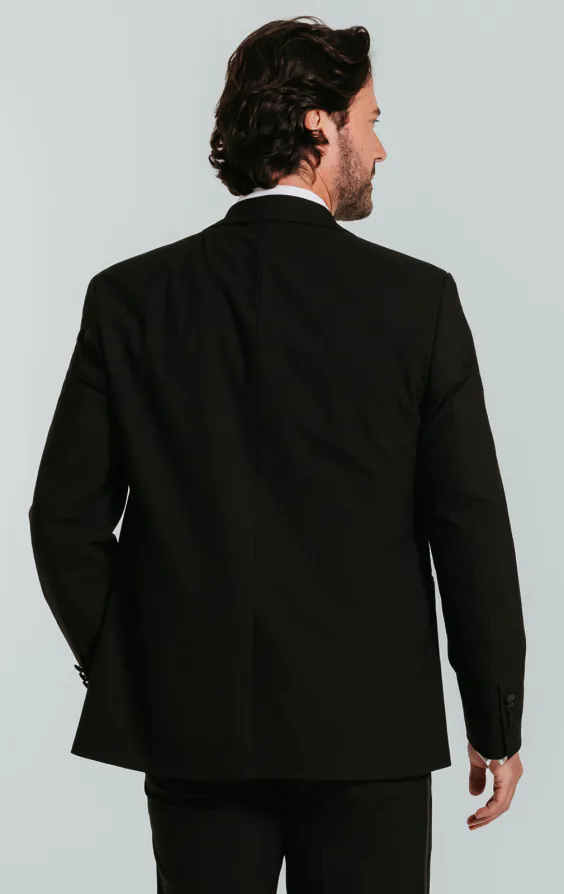 Black Slim-Fit Tuxedo with Peak Lapel - photo 2 Black Slim-Fit Tuxedo with Peak Lapel - photo 2