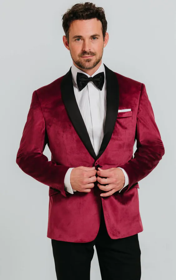 Burgundy Velvet Jacket Burgundy Velvet Jacket