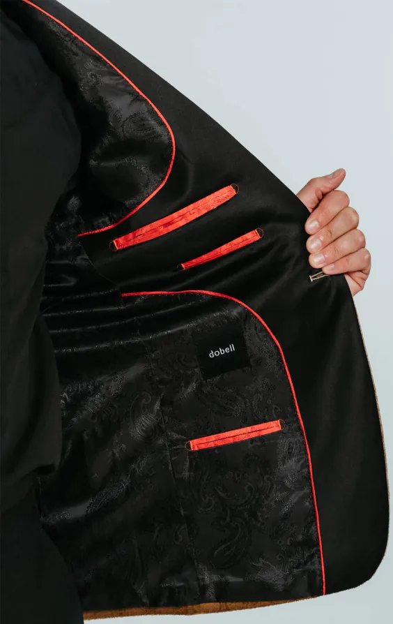 Gold Paisley Velvet Tuxedo with Black Pants - photo 5 Gold Paisley Velvet Tuxedo with Black Pants - photo 5
