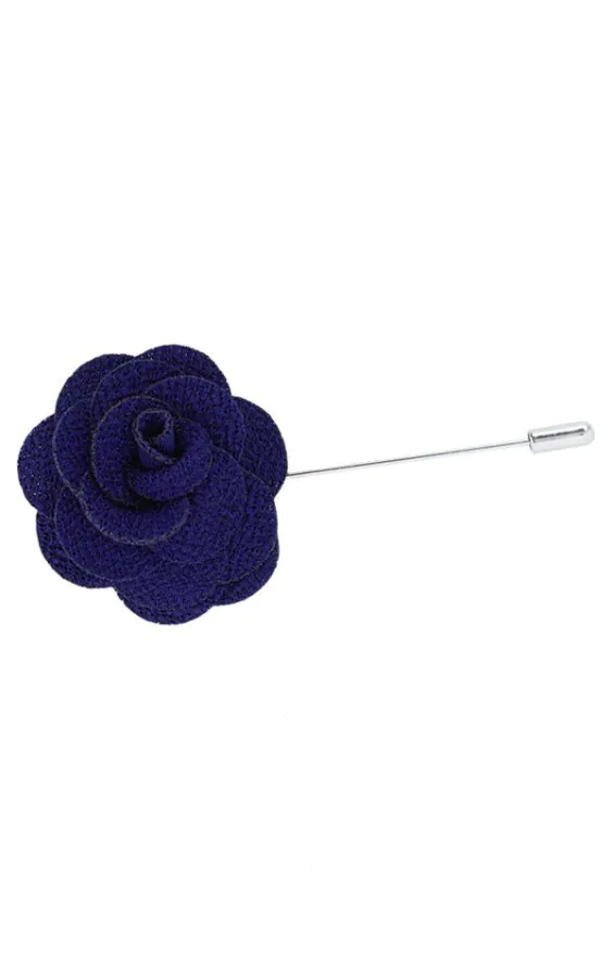 Dark Purple Flower Lapel Pin Dark Purple Flower Lapel Pin