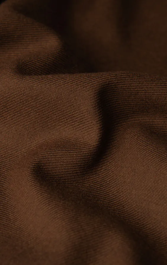 Mid Brown Twill Suit Vest - photo 3