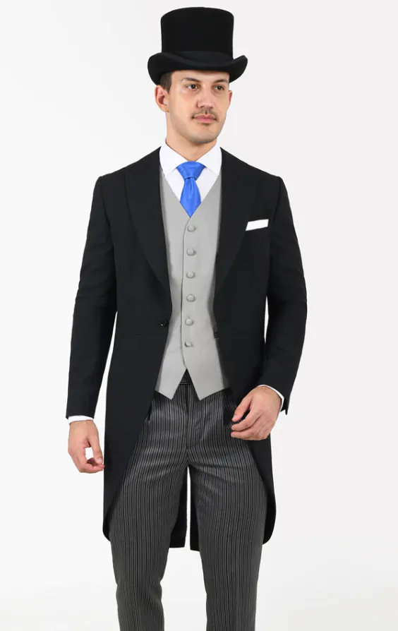 2 Piece Wool Morning Suit, Top Hat, Vest, Shirt 2 Piece Wool Morning Suit, Top Hat, Vest, Shirt