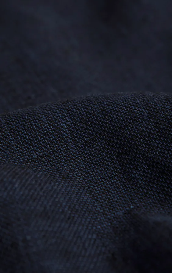 Navy Linen Suit Jacket - photo 5