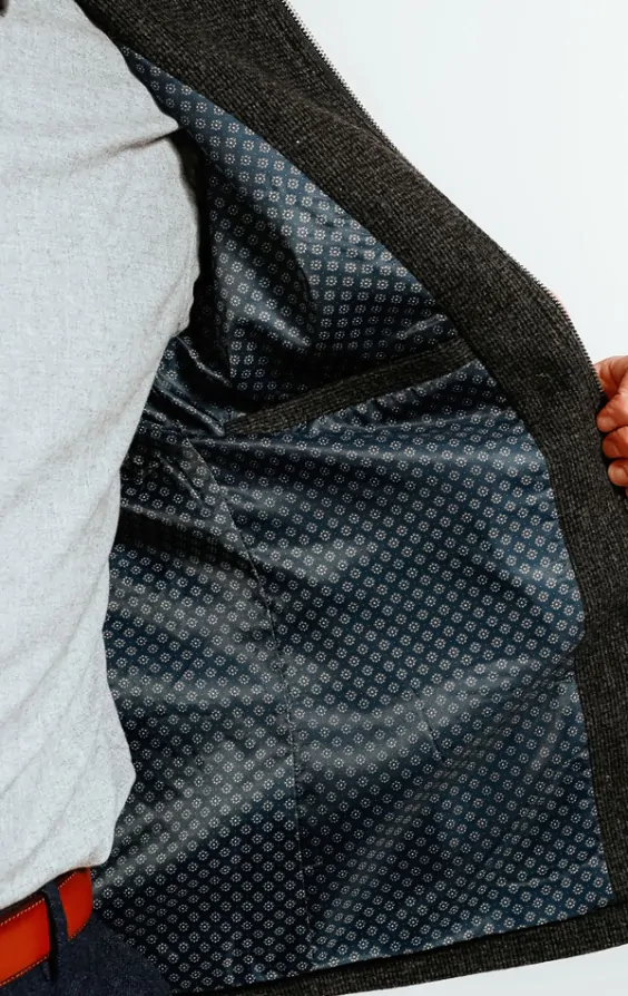 Dobell Charcoal Blouson Jacket | Dobell