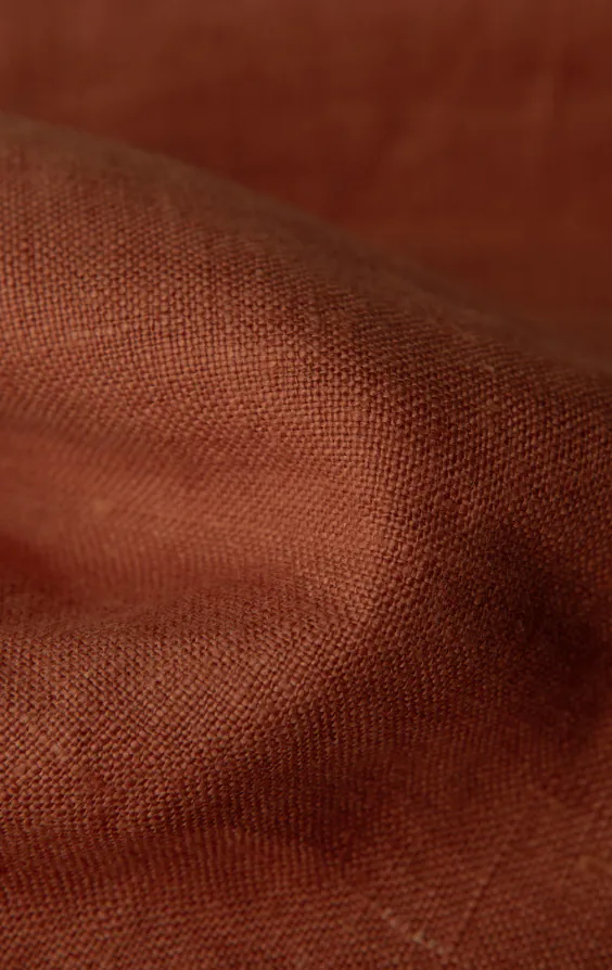 Burnt Orange Pure Linen Suit Jacket - photo 6
