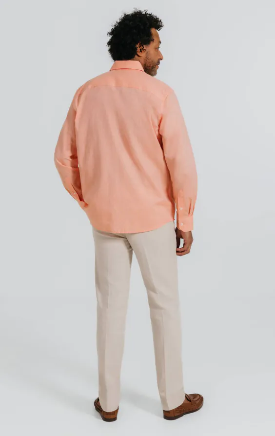 Orange Linen Shirt - photo 4 Orange Linen Shirt - photo 4