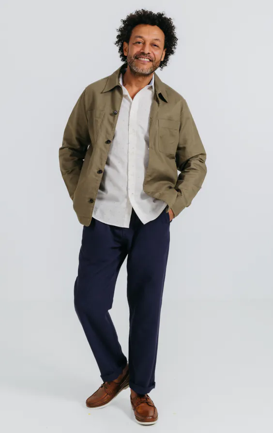 White Short Sleeve Shirt with Colored Weave - photo 1 White Short Sleeve Shirt with Colored Weave - photo 1