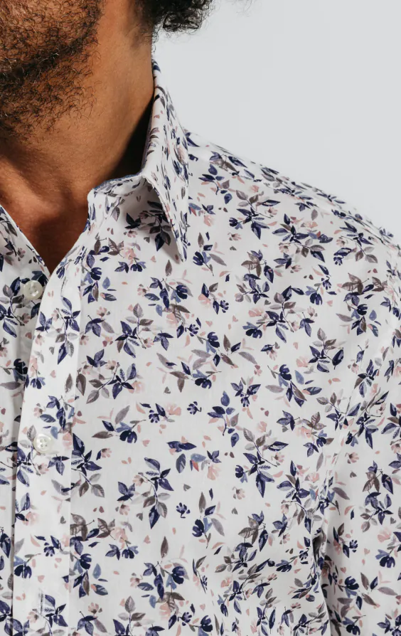 Floral Print Cotton Short Sleeved Shirt - photo 2