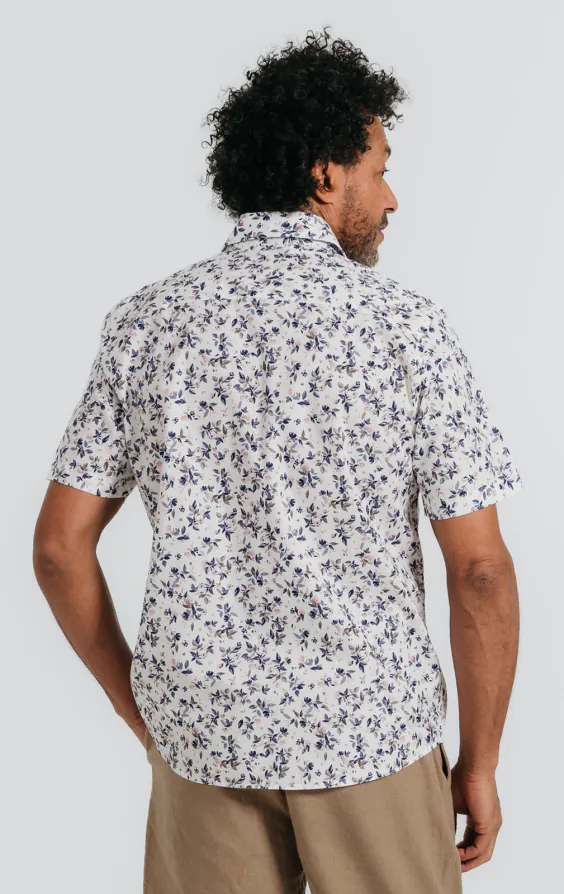 Floral Print Cotton Short Sleeved Shirt - photo 3