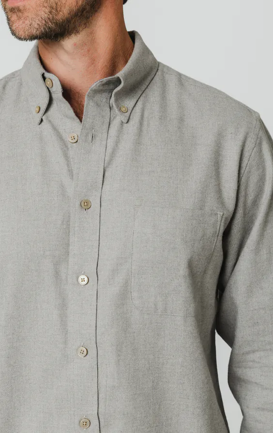 Light Gray Brushed Cotton Shirt - photo 2 Light Gray Brushed Cotton Shirt - photo 2