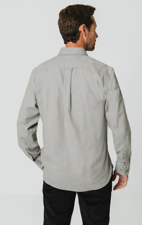 Light Gray Brushed Cotton Shirt - photo 4 Light Gray Brushed Cotton Shirt - photo 4