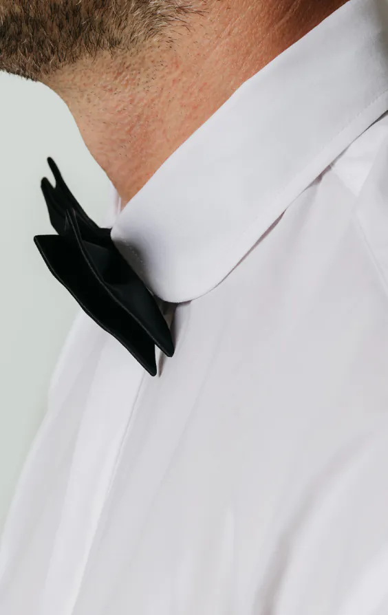 Dobell White Penny Collar Tuxedo Shirt - photo 2 Dobell White Penny Collar Tuxedo Shirt - photo 2