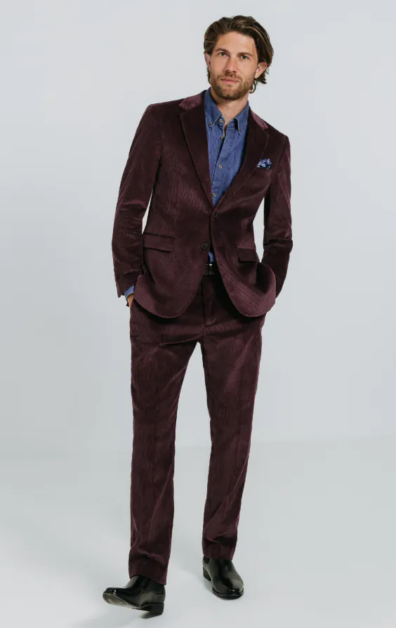 Burgundy Corduroy Suit - photo 1 Burgundy Corduroy Suit - photo 1