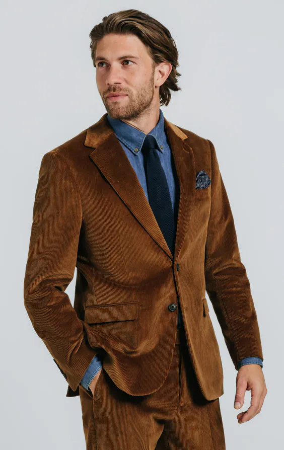 Mid Brown Corduroy Suit | Dobell