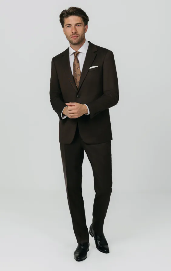 Brown Twill Suit - photo 1 Brown Twill Suit - photo 1