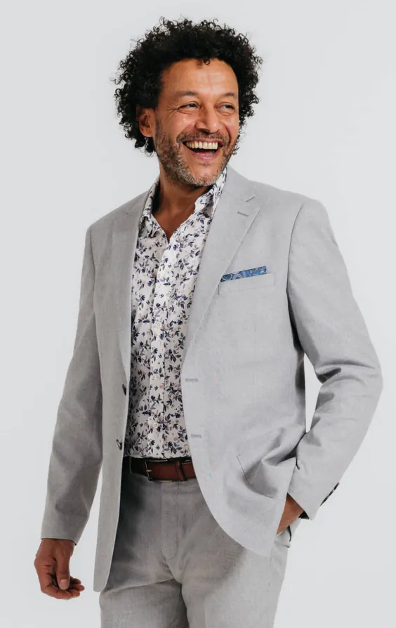 Light Gray Linen Suit Light Gray Linen Suit