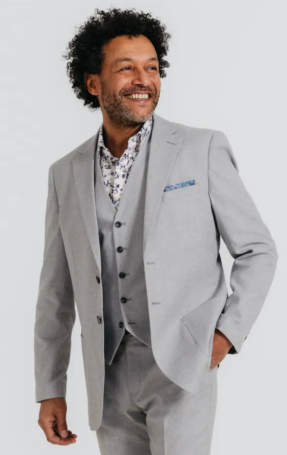 Light Gray Linen 3 Piece Suit Light Gray Linen 3 Piece Suit
