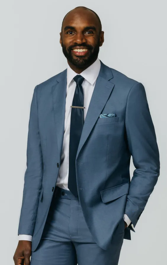 Blue Sharkskin Suit Blue Sharkskin Suit
