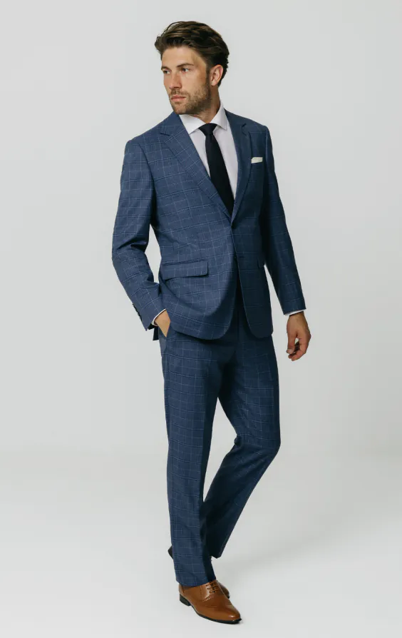 Blue Check Suit - photo 1 Blue Check Suit - photo 1