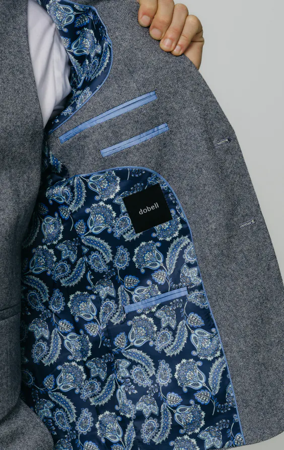 Blue Donegal Tweed 3 Piece Suit - photo 4 Blue Donegal Tweed 3 Piece Suit - photo 4
