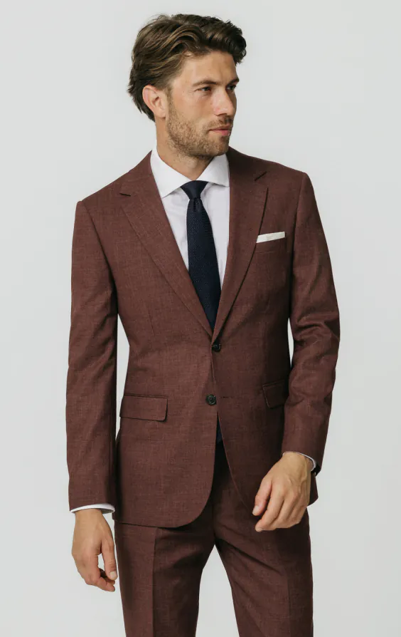 Dark Rosewood Weave Suit Dark Rosewood Weave Suit