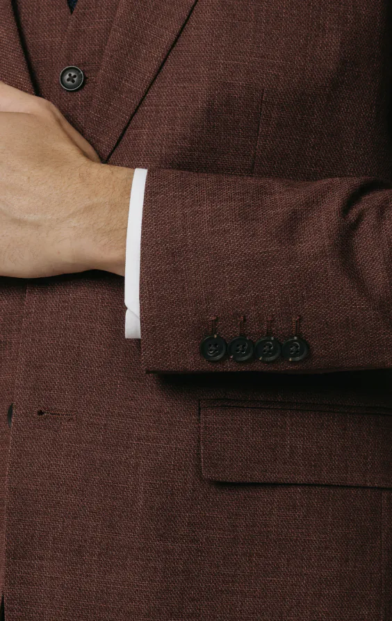 Dark Rosewood Weave 3 Piece Suit - photo 1 Dark Rosewood Weave 3 Piece Suit - photo 1