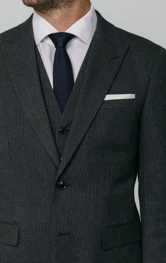 Charcoal Puppytooth Check 3 Piece Suit - photo 3 Charcoal Puppytooth Check 3 Piece Suit - photo 3