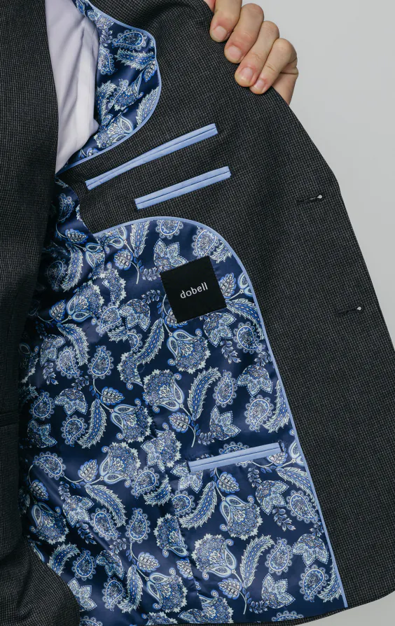 Charcoal Puppytooth Check 3 Piece Suit - photo 4 Charcoal Puppytooth Check 3 Piece Suit - photo 4