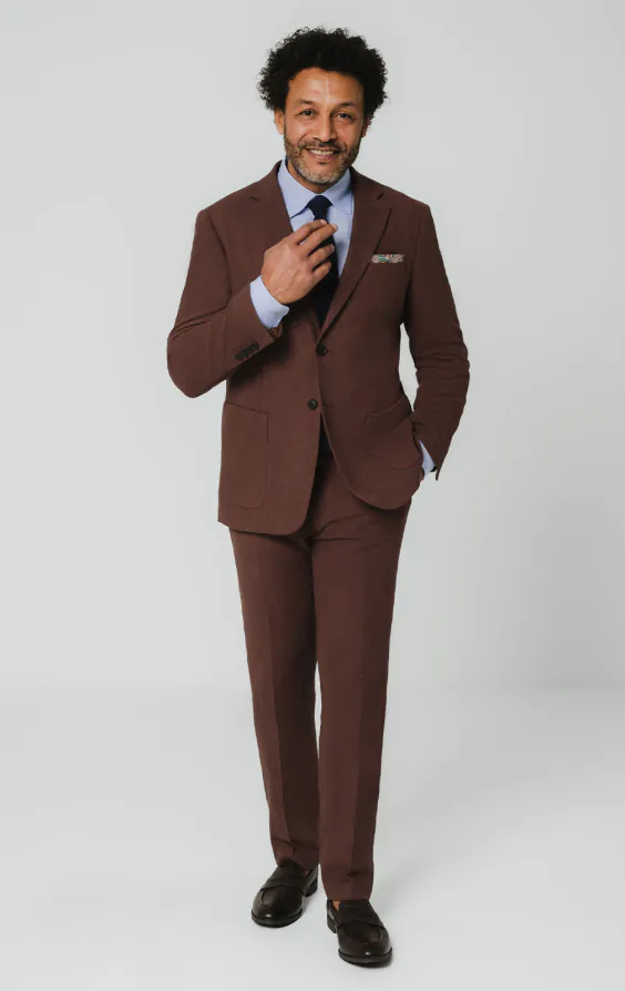 Mocha Linen Suit - photo 1