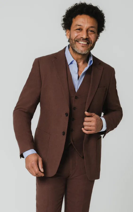 Mocha Linen 3 Piece Suit Mocha Linen 3 Piece Suit