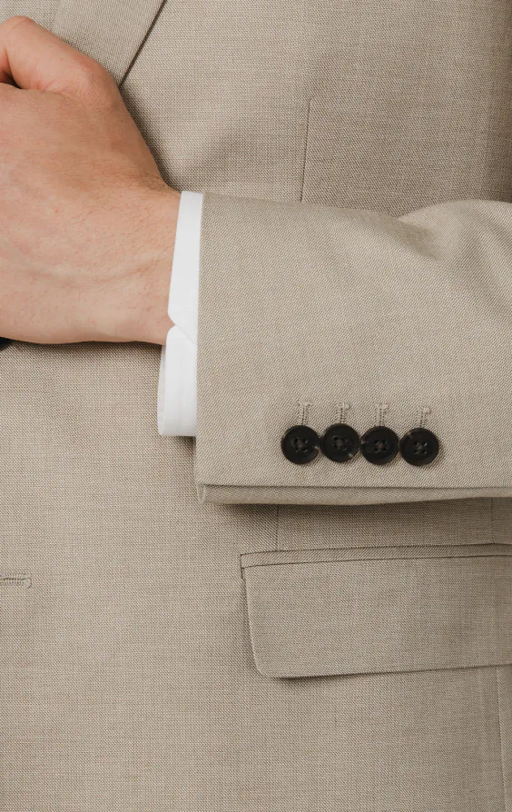 Stone Sharkskin 3 Piece Suit - photo 2