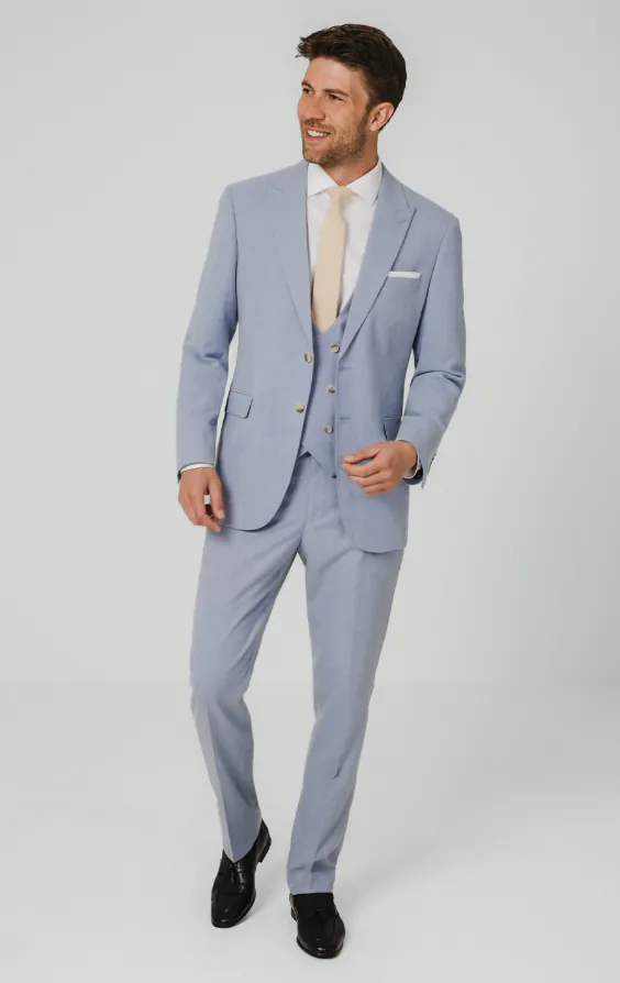 Light Blue Hopsack Suit Jacket - photo 1 Light Blue Hopsack Suit Jacket - photo 1
