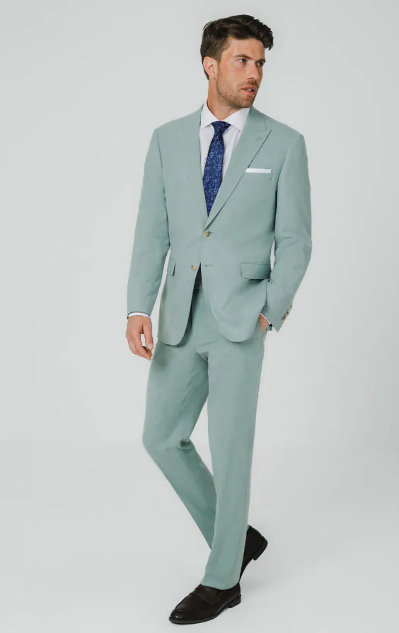 Mint Green Hopsack Suit - photo 1 Mint Green Hopsack Suit - photo 1