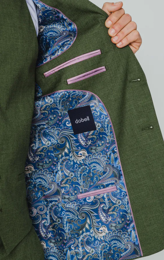 Pine Green Textured Weave 3 Piece Suit - photo 4 Pine Green Textured Weave 3 Piece Suit - photo 4